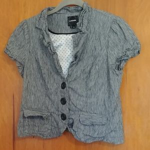 Croped short sleeve blazer